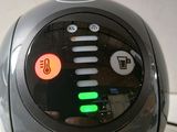 a close up view of a computer mouse with a button on it
