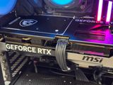 a close up view of a computer case with a fan