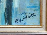 an image of a painting of a person holding a umbrella in the rain