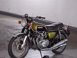 a motorcycle that is parked in a parking garage