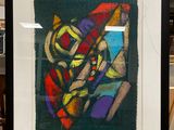 a picture of a picture of a painting on a easel
