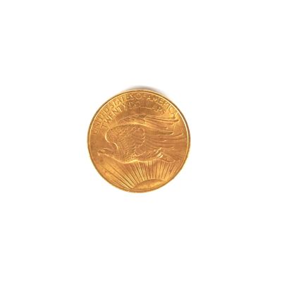 une image d'une pièce d'or sur fond blanc