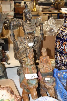 a lot of vases that are sitting on a table