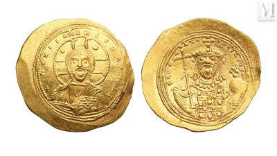 a gold coin with an image of a man on it