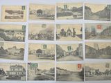 de nombreuses cartes postales anciennes représentant des bâtiments anciens de la rue