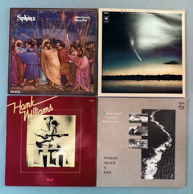 quatre albums vinyles regroupant divers morceaux du début du XXe siècle