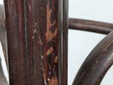 a close up of a metal object with rust on it