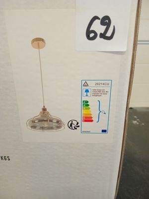 @@@ 1 suspension métal et verre cuivre - NEUF EN CARTON - VE…