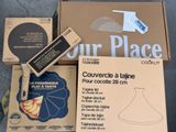 a cardboard box with a picture of a vase on it