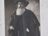 an old black and white photo of a man with a long beard
