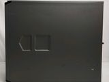 a close up of a black box on a white background