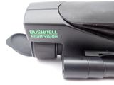 a black camera with a green logo on it