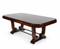 212 Table en palissandre et placage de palissandre, la ceint… (photo 4)