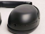 a pair of headphones sitting on a white surface