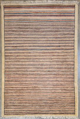 PAKISTAN. Tapis Ziegler en laine à décor rectiligne.