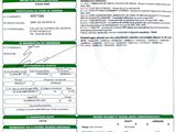 a close up of a document with a barcode on it