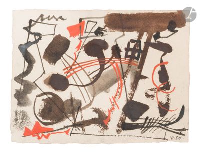 une image d'une œuvre d'art représentée sur une feuille de papier