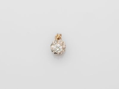 an image of a single diamond pendant on a white background