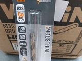 a box with two different types of drill bits in it