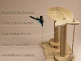a picture of a cat tree with instructions on it