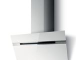 a close up view of a modern kitchen hood with a built in exhaust