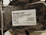 a label on the back of a motorcycle that says workrite 350v