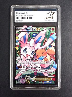 a close up of a card on a table with a black background