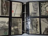 a black and white photo of a book with pictures on it