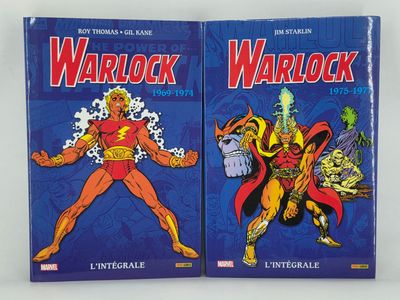 two books on the cover of a comic book about warlock and the end of the warlock