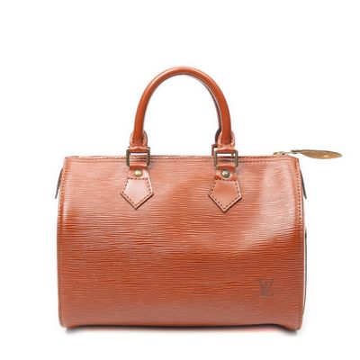 louis vuitton brown epi leather speedy bag