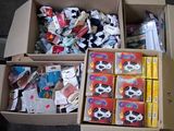 many boxes of children ' s socks and socks in them