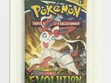 un gros plan d'une carte à collectionner Pokémon sur fond blanc