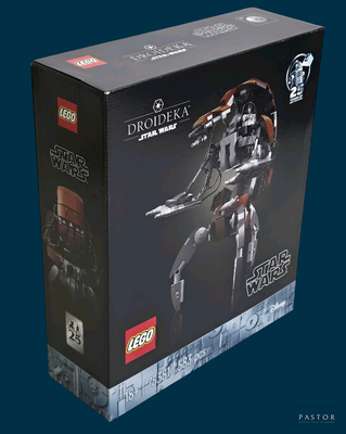 une boîte contenant une figurine Lego Star Wars