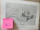 a picture of a map with a post it note attached to it