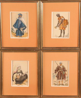 Ecole Moderne Personnages d'Afrique du Nord