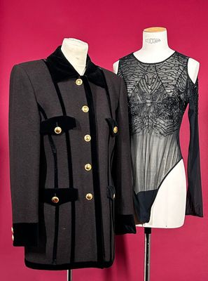 two mannequins that are standing next to each other