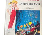 an old children ' s book with a picture of a girl in a boat
