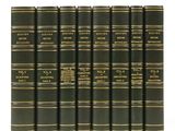 un coffret de six livres ornés de dorures