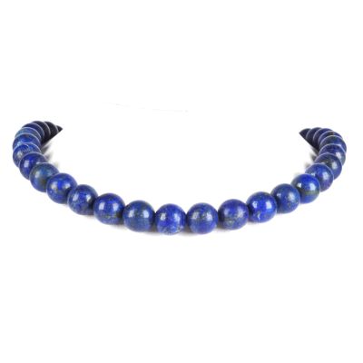 Collier formé de perles de lapis-lazuli (D.