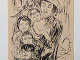an image of a drawing of a woman holding a child