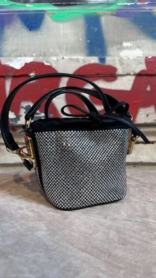 Sac Seau T.XS  A.VAUTHIER Cuir Nubuck Noir Bijouterie laiton doré et C - Photo 1