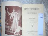 an open book with a picture of a woman in a white dress