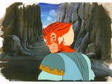 an image of a cartoon of a man with a red hair and a blue shirt
