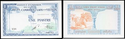 three different types of currency are shown on a black background