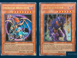 the two cards have different designs on them, one of them is a dragon and the other is a dragon