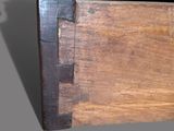 a close up of a piece of wood that has been scratched off