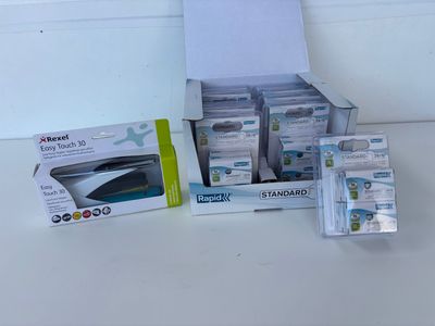 a box with a bunch of different items in it