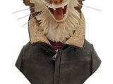 a statue of a cat with a hat on it ' s head