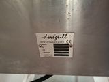 an image of a stainless steel refrigerator with a label on it
