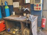 an image of a workbench in a garage